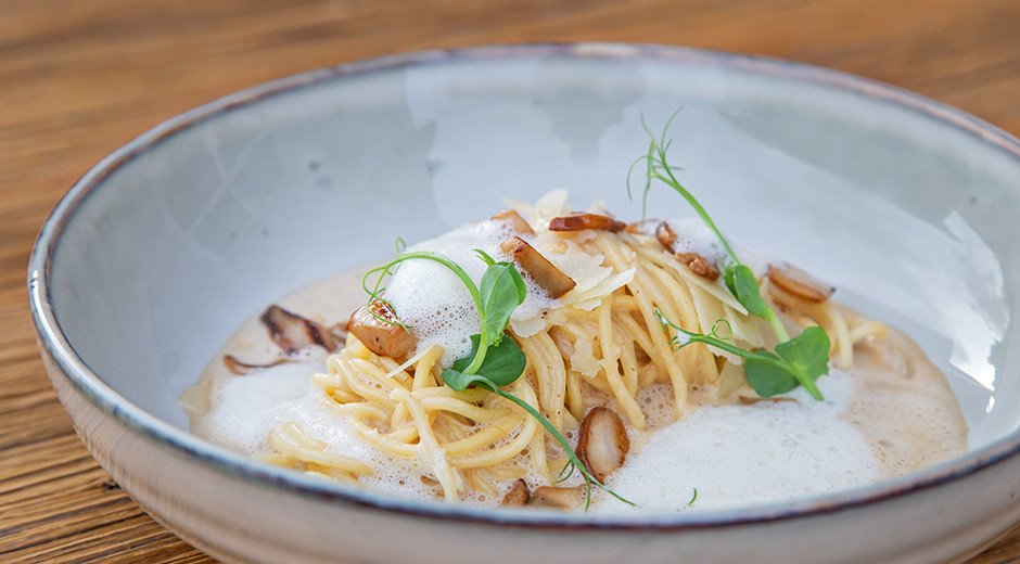 Pasta mit Steinpilzen – ein Highlight unseres Kitzbühel-Menüs